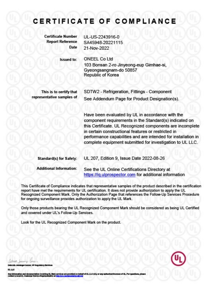 UL Certificate